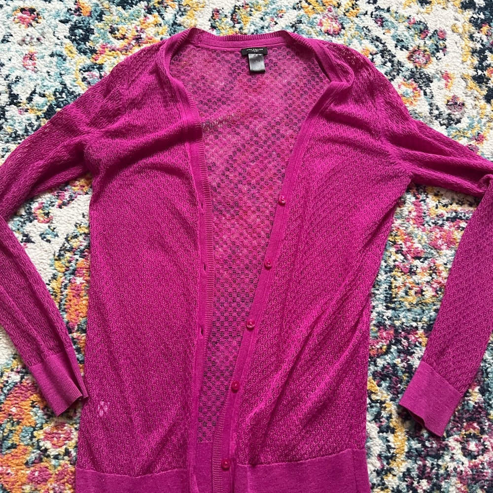 Women's Pink Cardigan Sweater